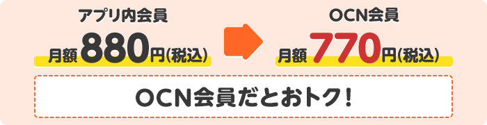 OCN会員であれば月額880円(税込)のところ月額770円(税込)でgooドクター 有料プランがご利用いただけます!